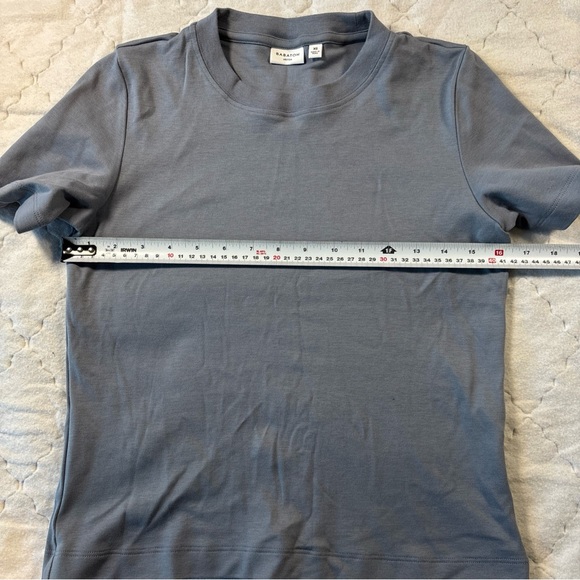Aritzia Babaton XS Cotton Tee – Soft Blue-Gray Essential 🌫️💙 - Picture 10 of 12